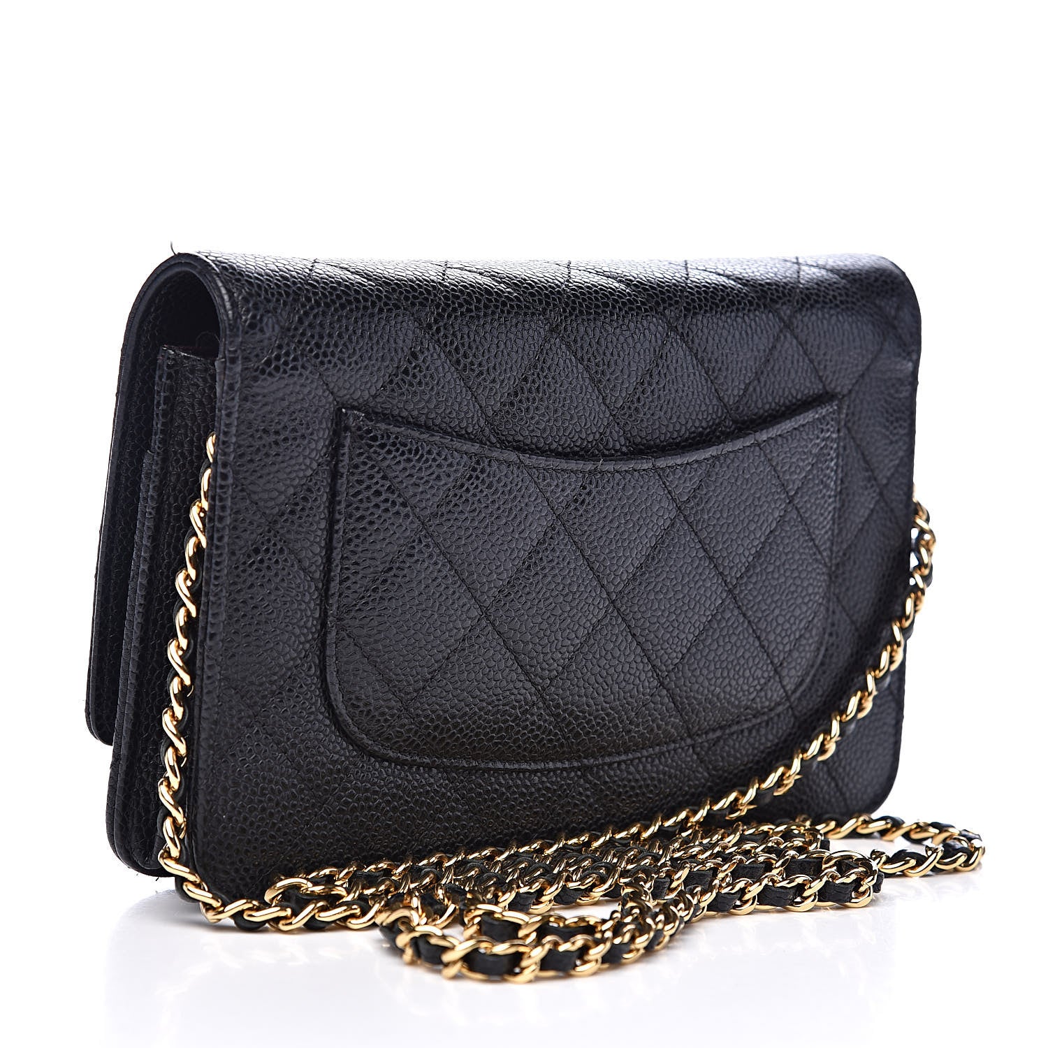 Chanel Caviar Quilted Wallet On Chain WOC Black 3 of 13