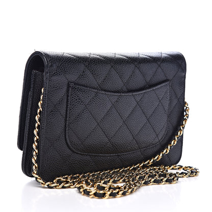 Chanel Caviar Quilted Wallet On Chain WOC Black 3 of 13