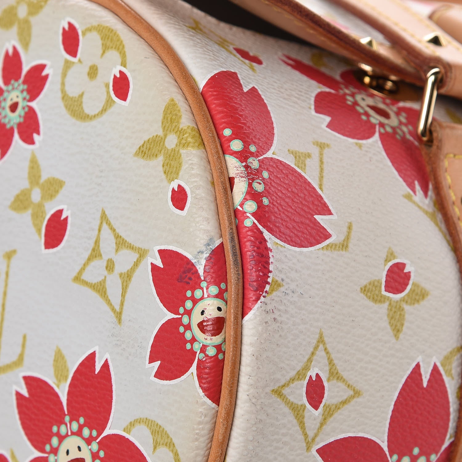 Louis Vuitton Monogram Cherry Blossom Papillon Red Creme 13 of 17