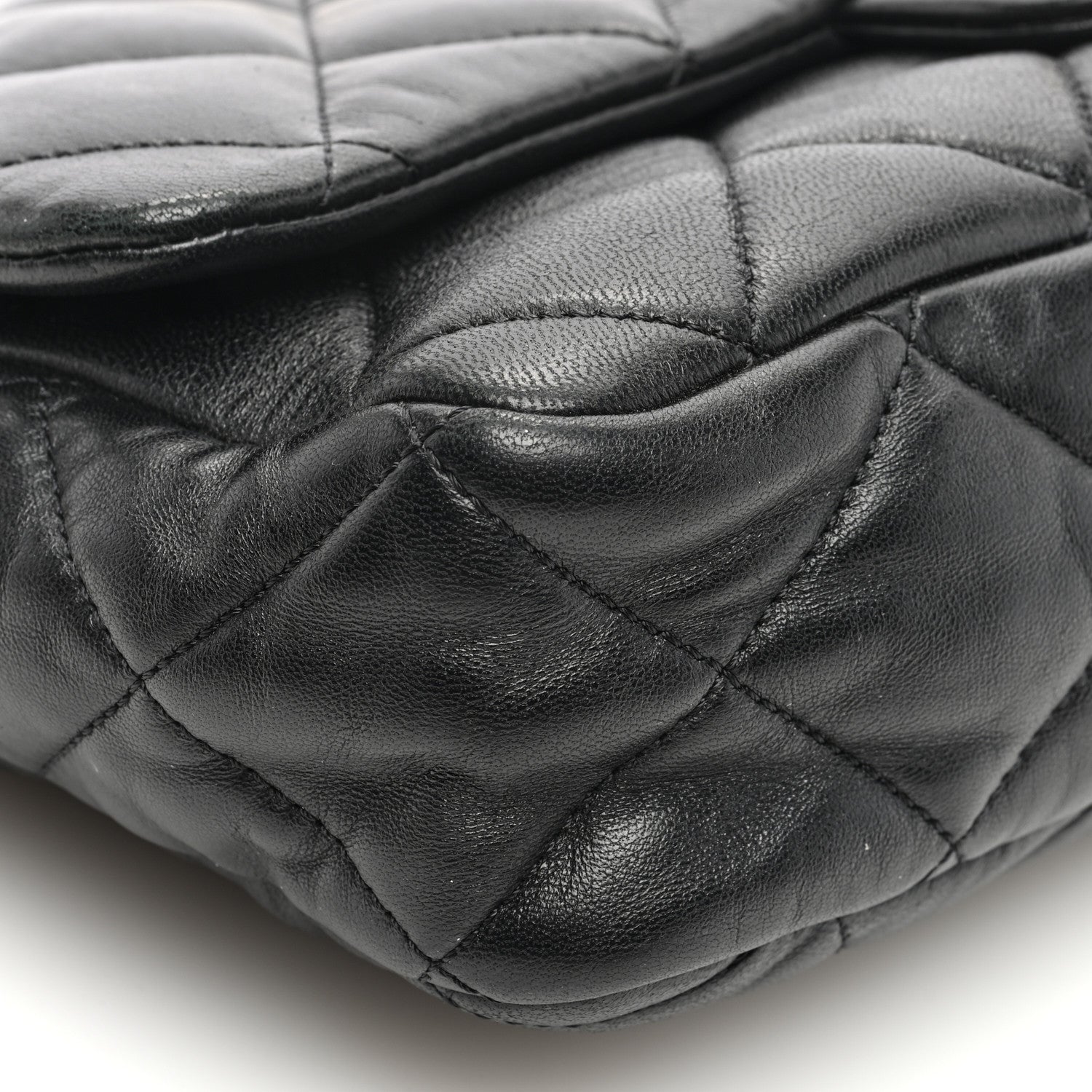 Chanel Lambskin Quilted Large CC Funky Town Flap Black 9 of 10