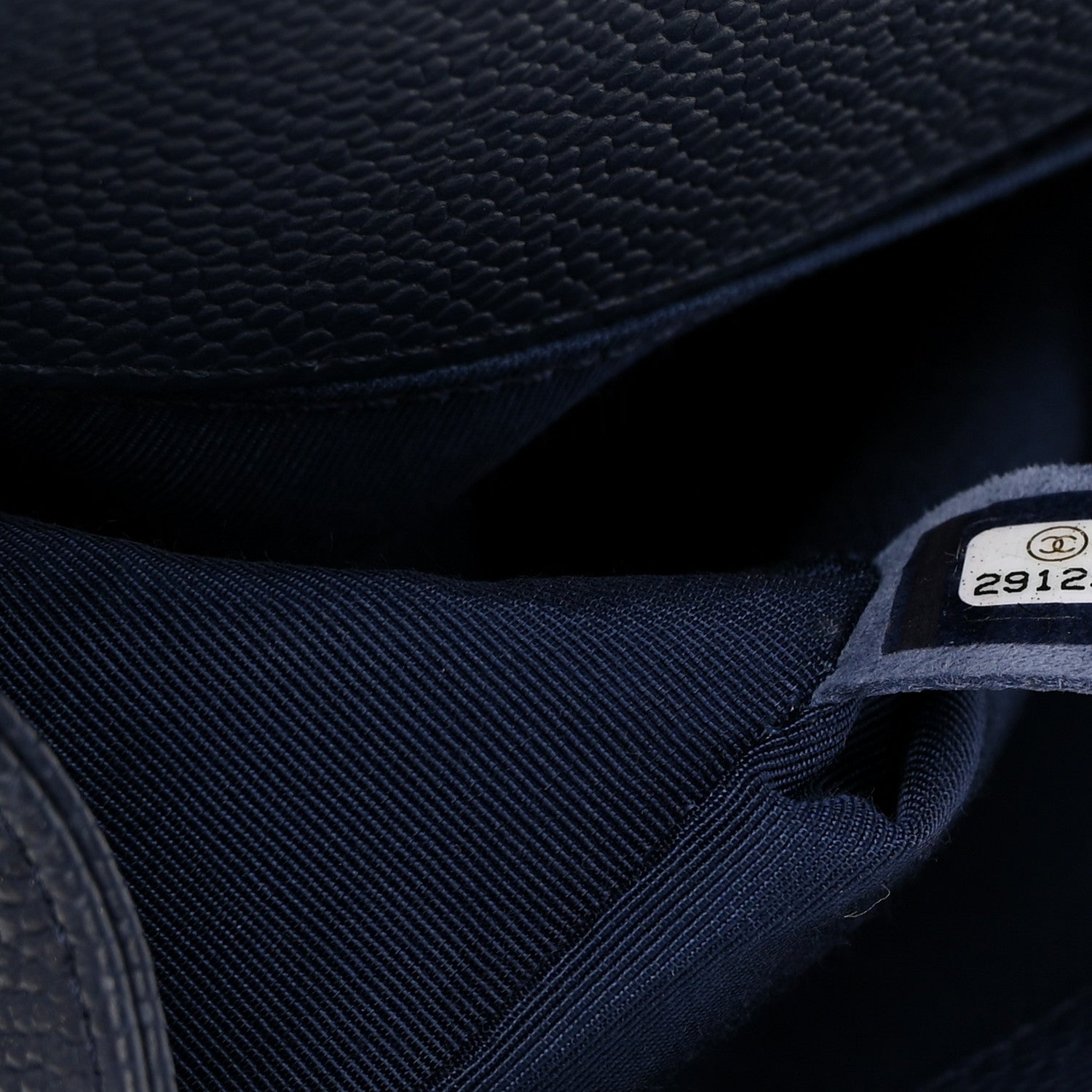 Chanel Caviar Quilted Medium Boy Flap Navy 7 of 15