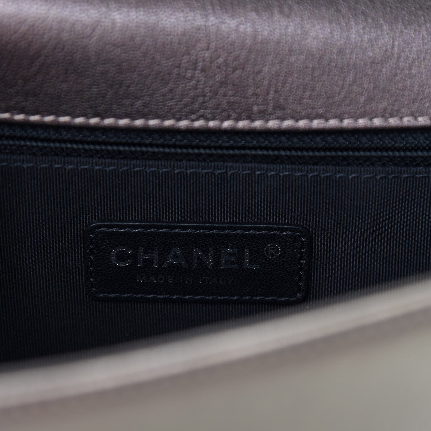 Chanel Iridescent Goatskin Quilted New Medium Boy Flap Dark Gold 8 of 11