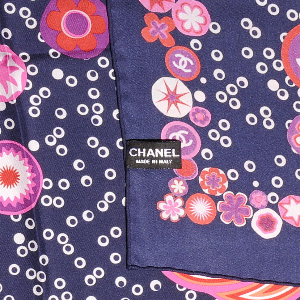 Silk Camellia Flower Scarf