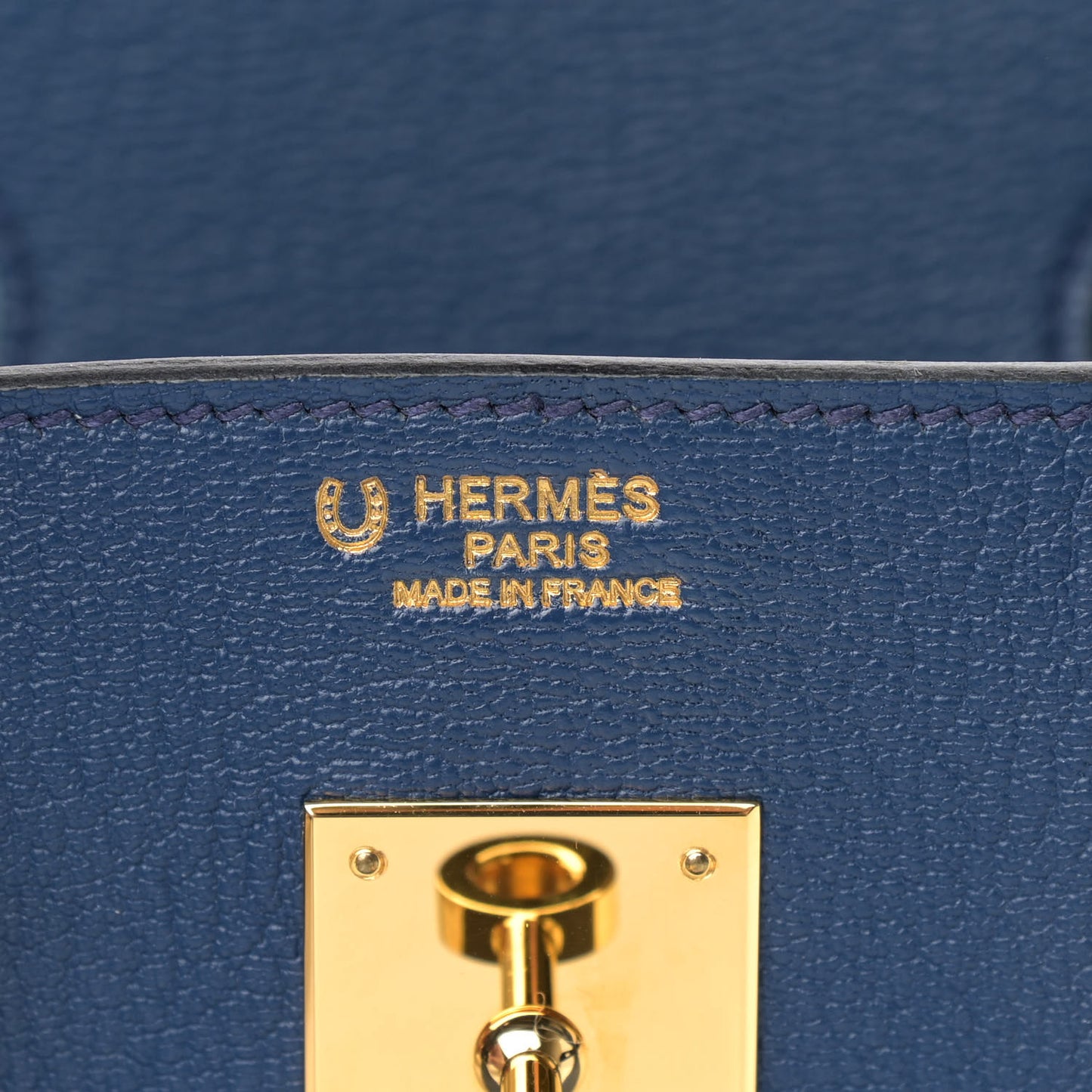 Chevre Mysore Horseshoe Birkin 30 Bleu de Malte Ciel