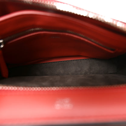 Fendi Vitello Baltico Dolce Nappa Lace Up Small Dotcom Click Chain Satchel Bloody Mary 5 of 10