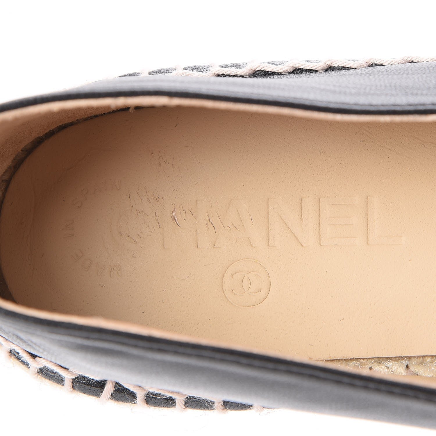 Chanel Lambskin CC Espadrilles 41 Black 8 of 10