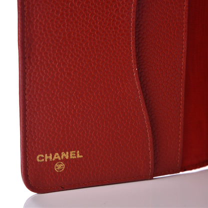 Chanel Caviar CC Mini Ring Agenda Planner Red 9 of 14
