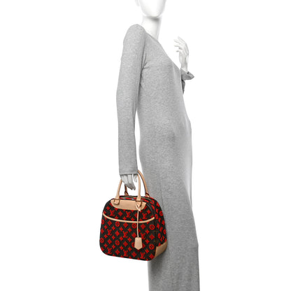 Louis Vuitton Monogram Tuffetage Deauville Cube Red 2 of 10