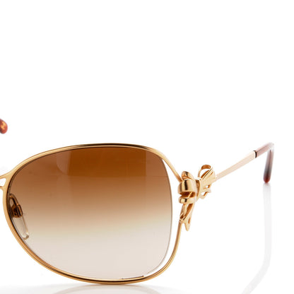 Chanel Butterfly Bow Sunglasses 4180 Gold 6 of 9