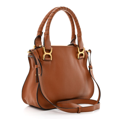 Chloe Calfskin Small Marcie Satchel Tan 3 of 10