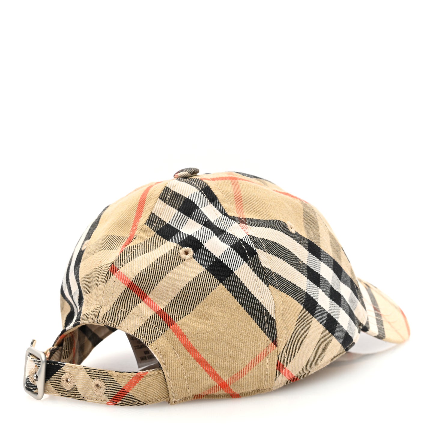 Cotton Blend Check EKD Baseball Hat M Sand