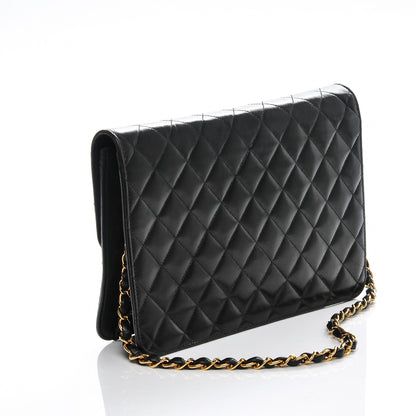 Chanel Lambskin Quilted Medium Single Flap Black 3 of 7