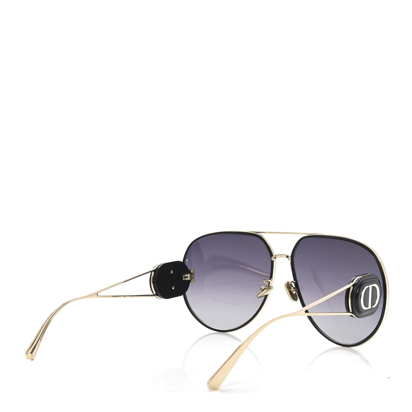 Metal DiorBobby A1U Aviator Sunglasses Black
