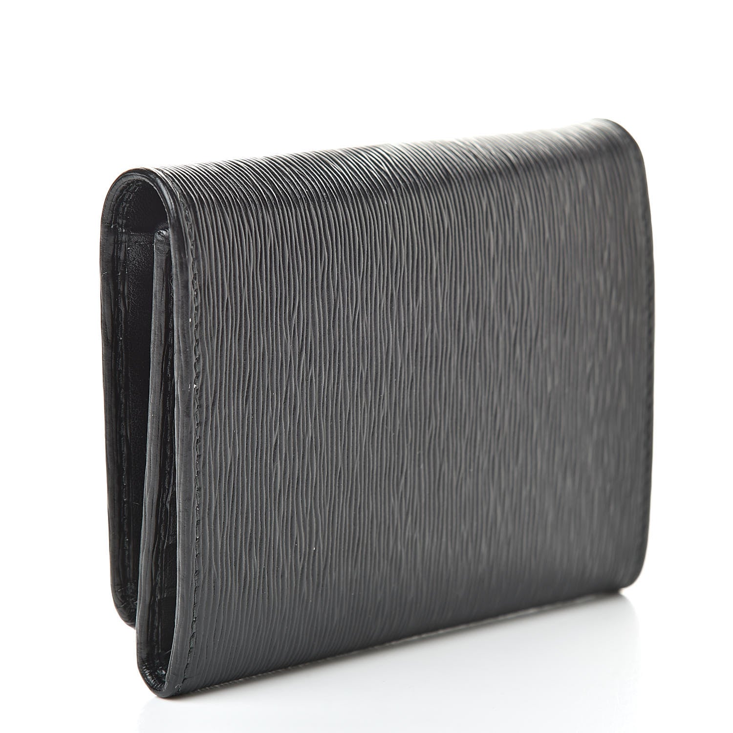 Prada Vitello Move Tri-Fold Compact Wallet Black 3 of 7