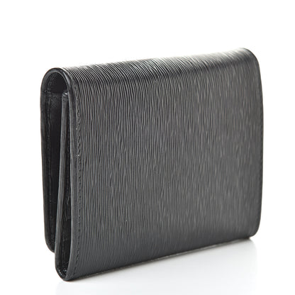 Prada Vitello Move Tri-Fold Compact Wallet Black 3 of 7