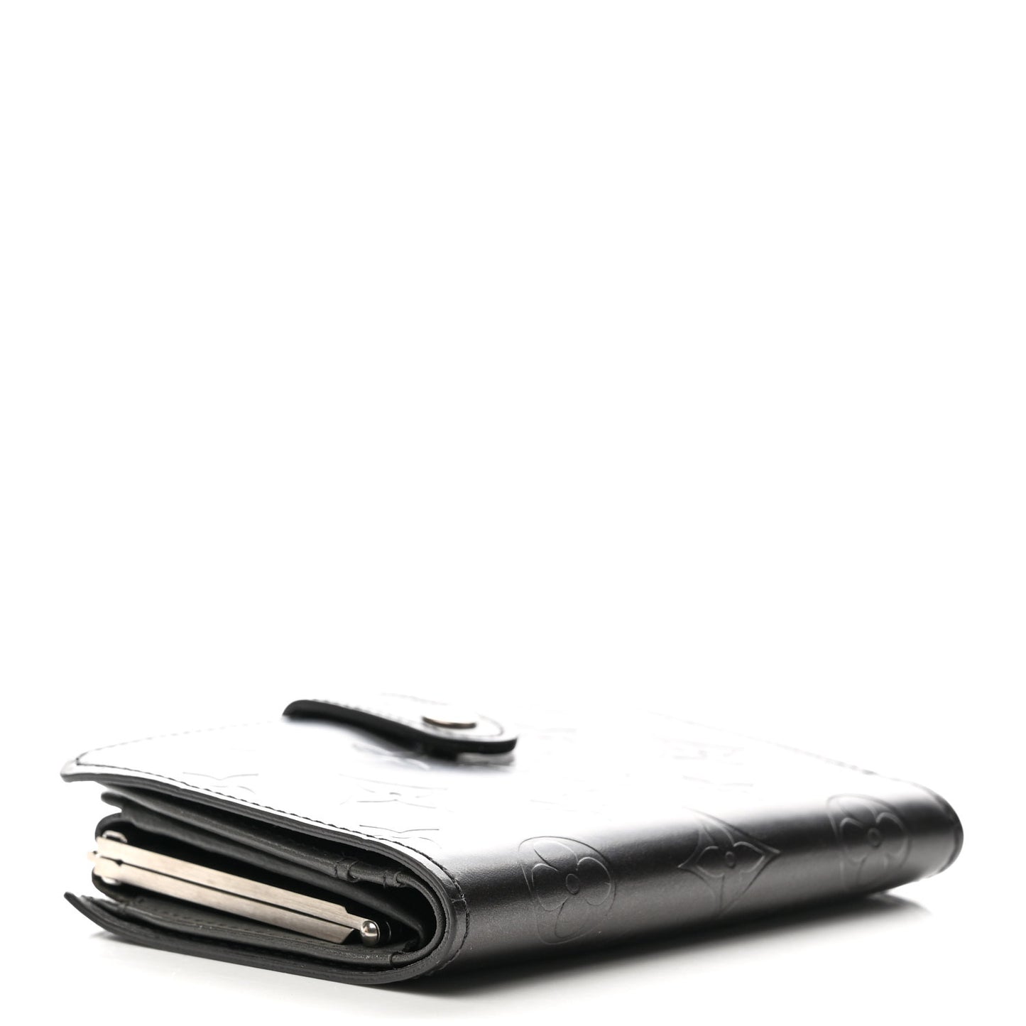 Mat Monogram French Purse Wallet Black