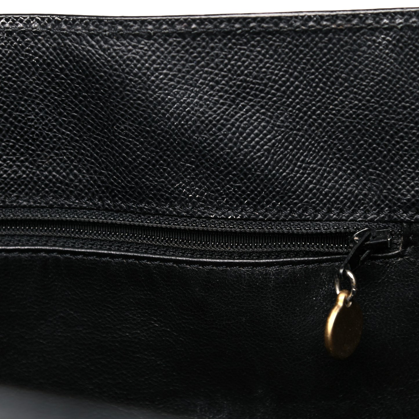 Grained Calfskin Shopping Tote Black
