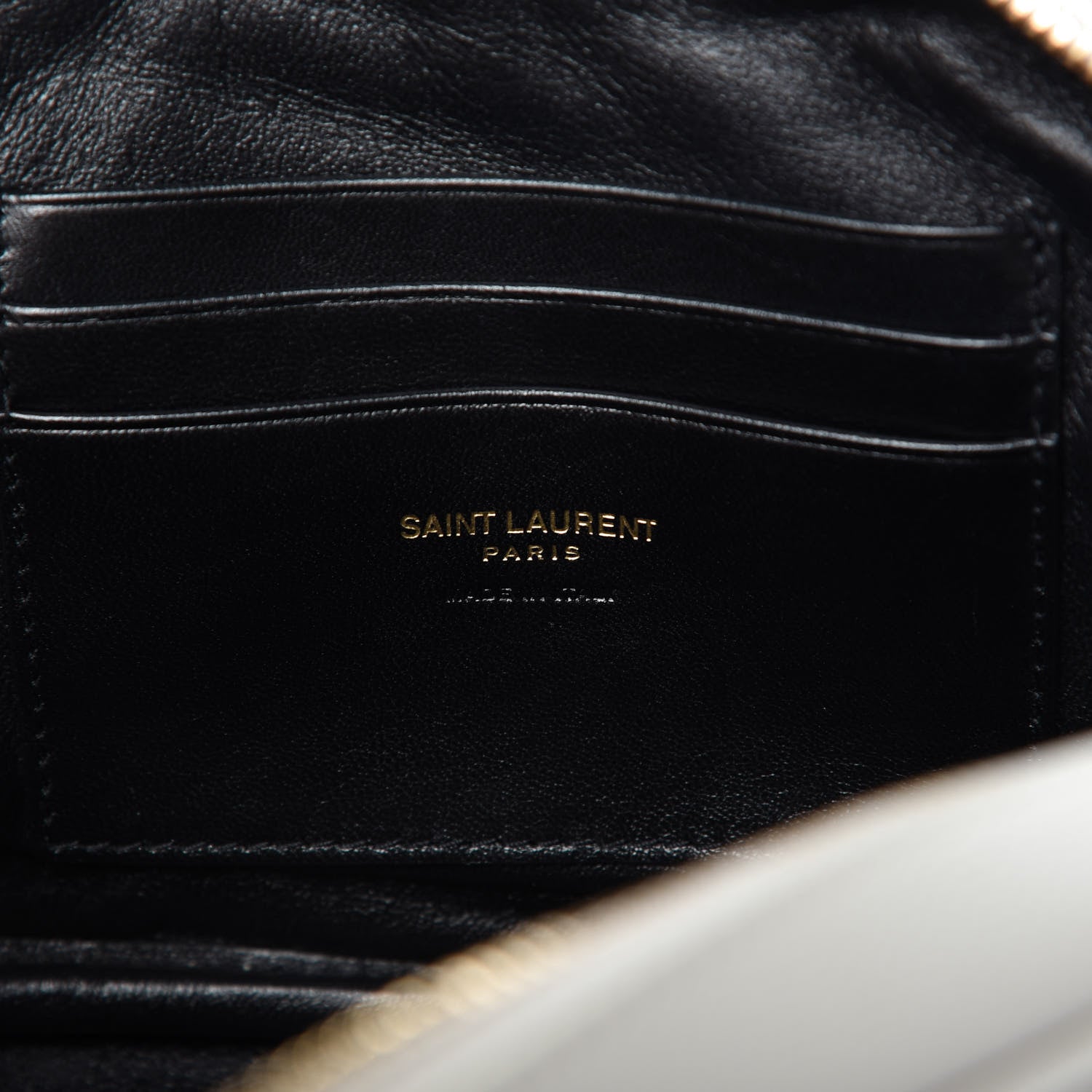 Saint Laurent Grain De Poudre Matelasse Monogram Mini Lou Camera Bag Crema Soft 8 of 10