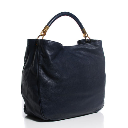 Saint Laurent Sheepskin Large Roady Navy 3 of 7