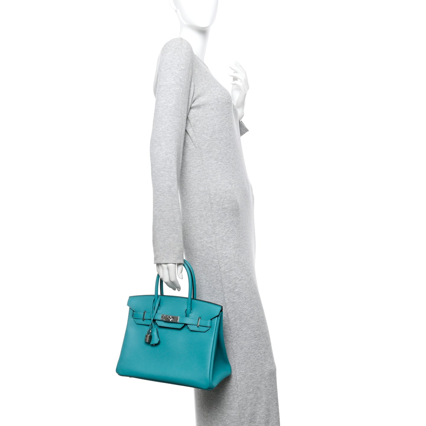 Epsom Birkin 30 Bleu Paon
