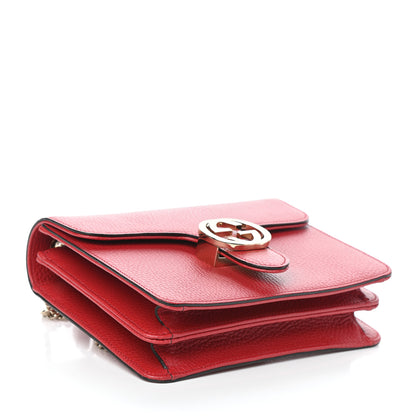 Gucci Dollar Calfskin Small Interlocking G Shoulder Bag Red 4 of 9