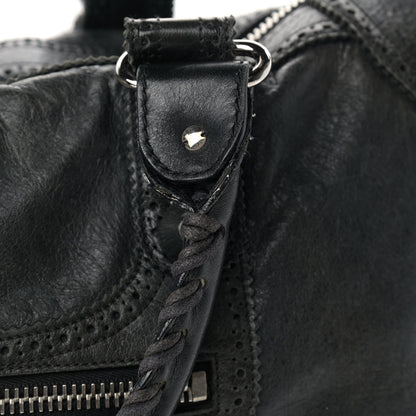 Balenciaga Agneau Giant Brogues Hardware Weekender Black 15 of 16