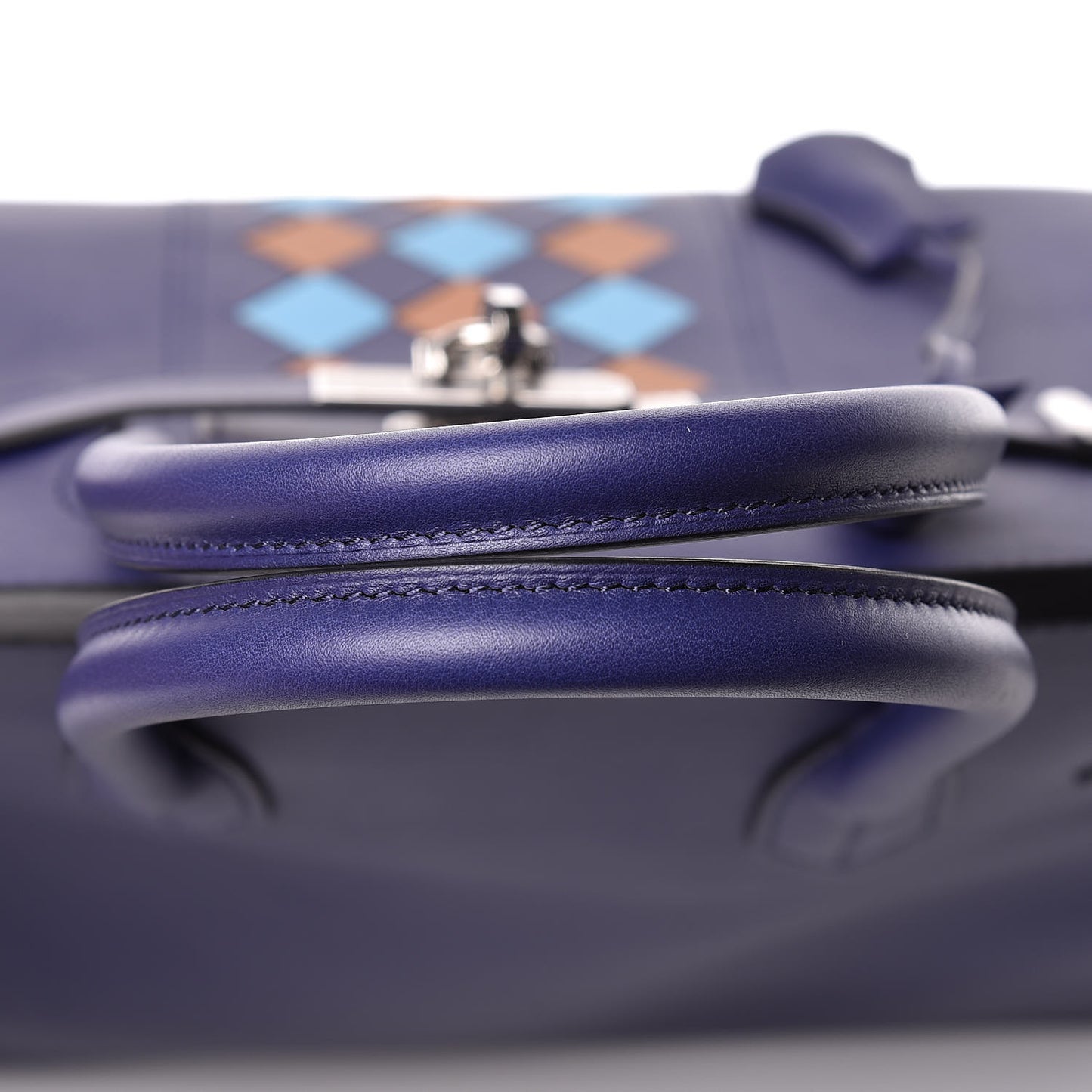 Swift Epsom Tressage Birkin 30 Bleu Encre Bleu Du Nord Gold
