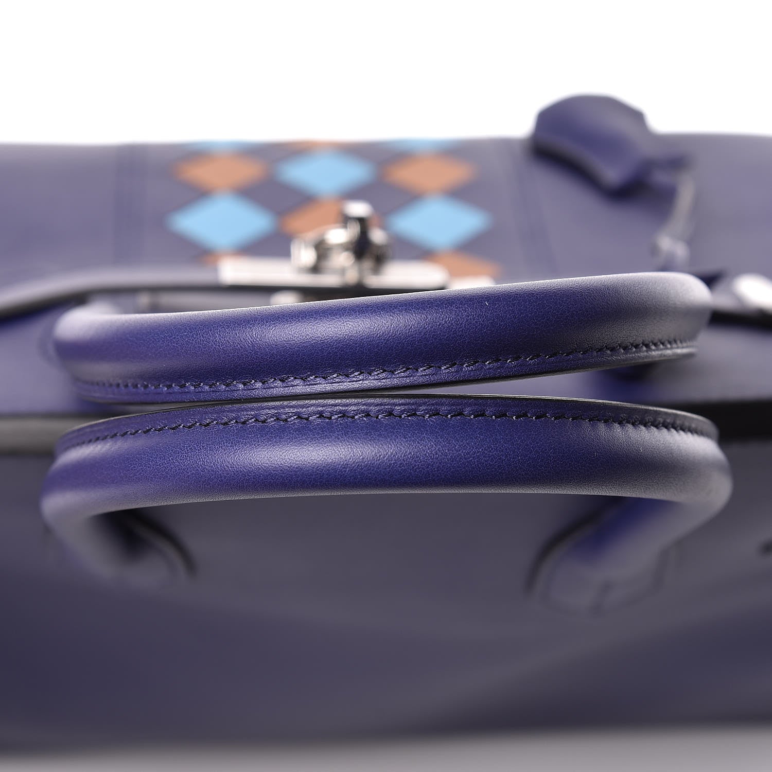 Hermes Swift Epsom Tressage Birkin 30 Bleu Encre Bleu Du Nord Gold 12 of 34
