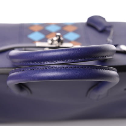 Hermes Swift Epsom Tressage Birkin 30 Bleu Encre Bleu Du Nord Gold 12 of 34