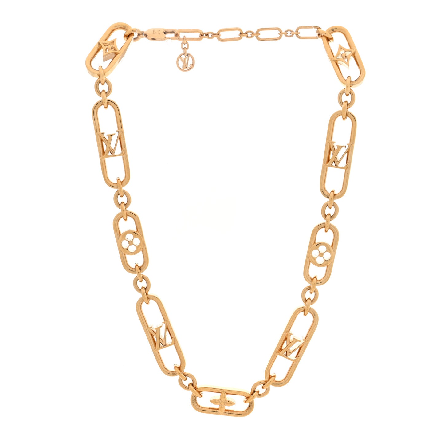 Metal My LV Chain Necklace Gold