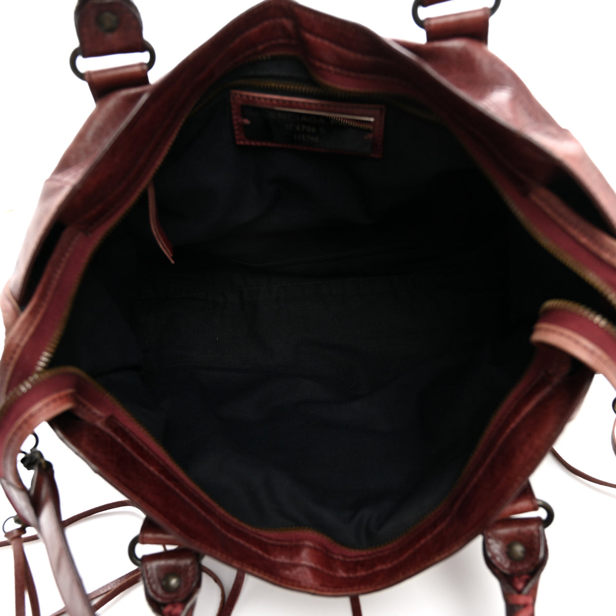 Balenciaga Agneau Classic Hardware City Dark Wine 6 of 13