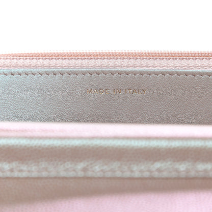 Chanel Iridescent Caviar Quilted Wallet On Chain WOC Beige 9 of 11