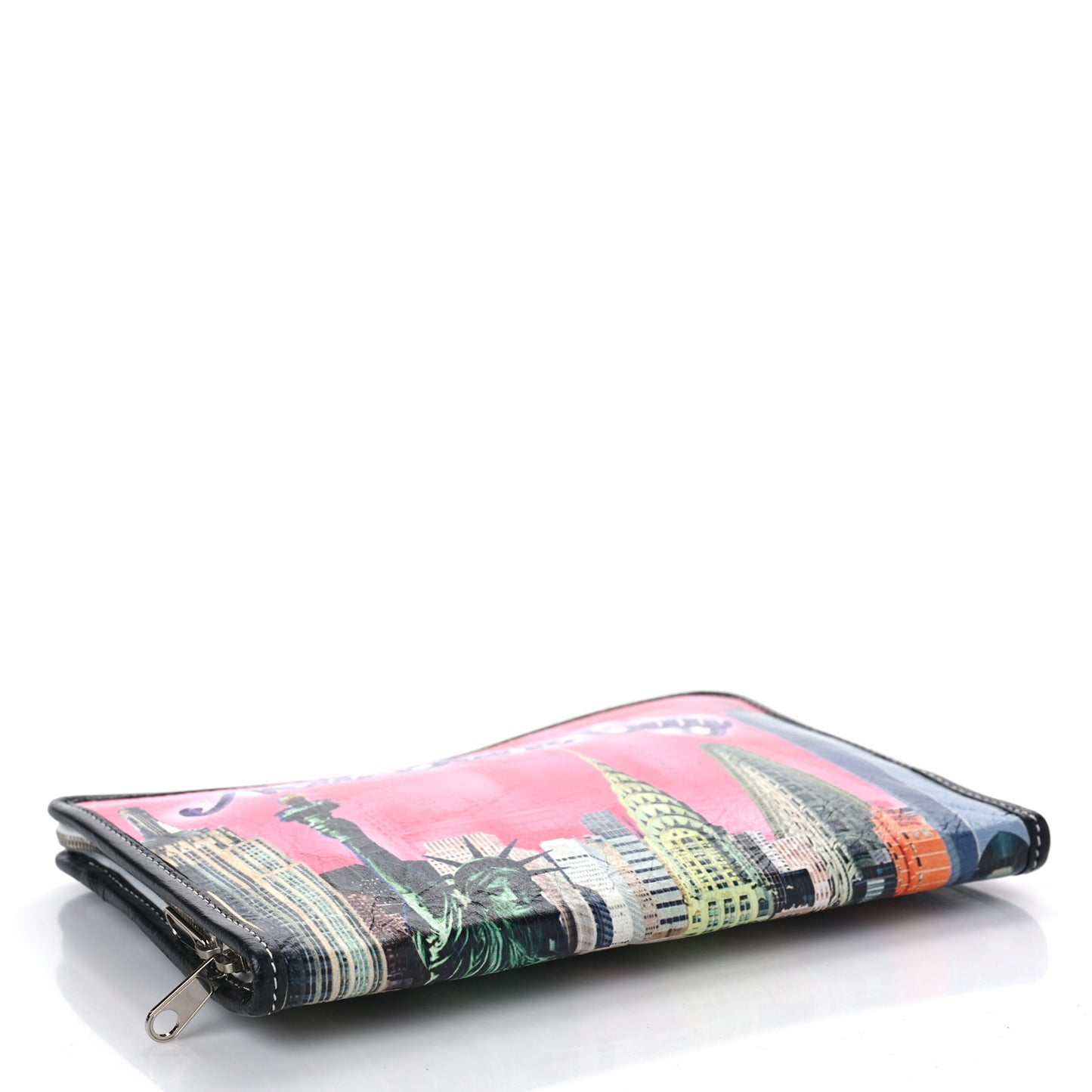Agneau Arena NYC Mini Bazar Pouch Rose Black Gris Rouge