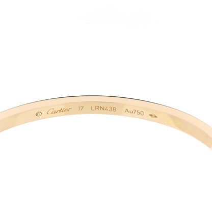 Cartier 18K Yellow Gold Small LOVE Bracelet 17 6 of 8