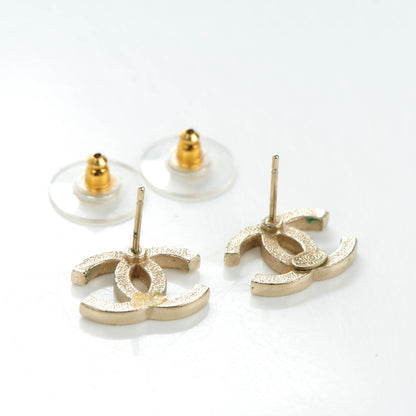 Chanel Crystal CC Earrings Gold 3 of 5
