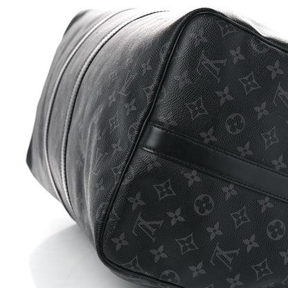 Louis Vuitton Monogram Eclipse Keepall Bandouliere 55 8 of 12