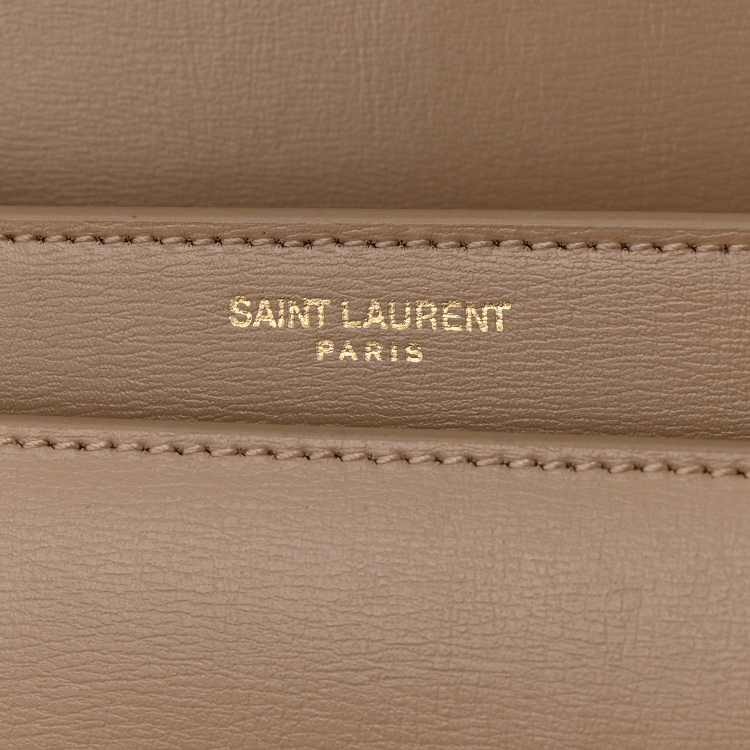 Saint Laurent Calfskin Medium Monogram Sunset Dark Beige 6 of 11