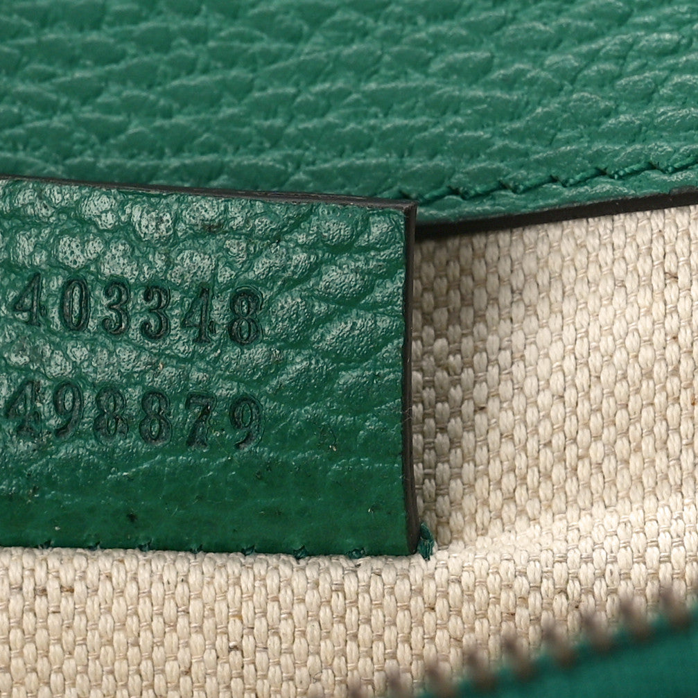 Dollar Calfskin Crystal Medium Dionysus Shoulder Bag Emerald