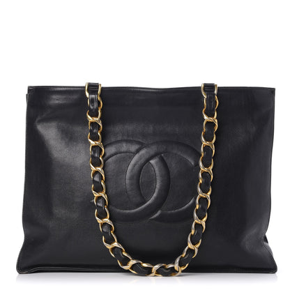 Chanel Lambskin Jumbo CC Shoulder Bag Black 1 of 14