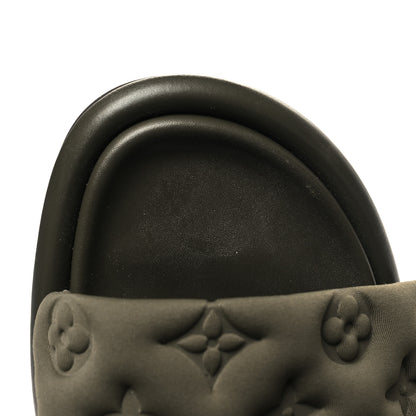 Louis Vuitton Technical Fabric Embossed Monogram Pool Pillow Comfort Mules 39 Khaki 11 of 11