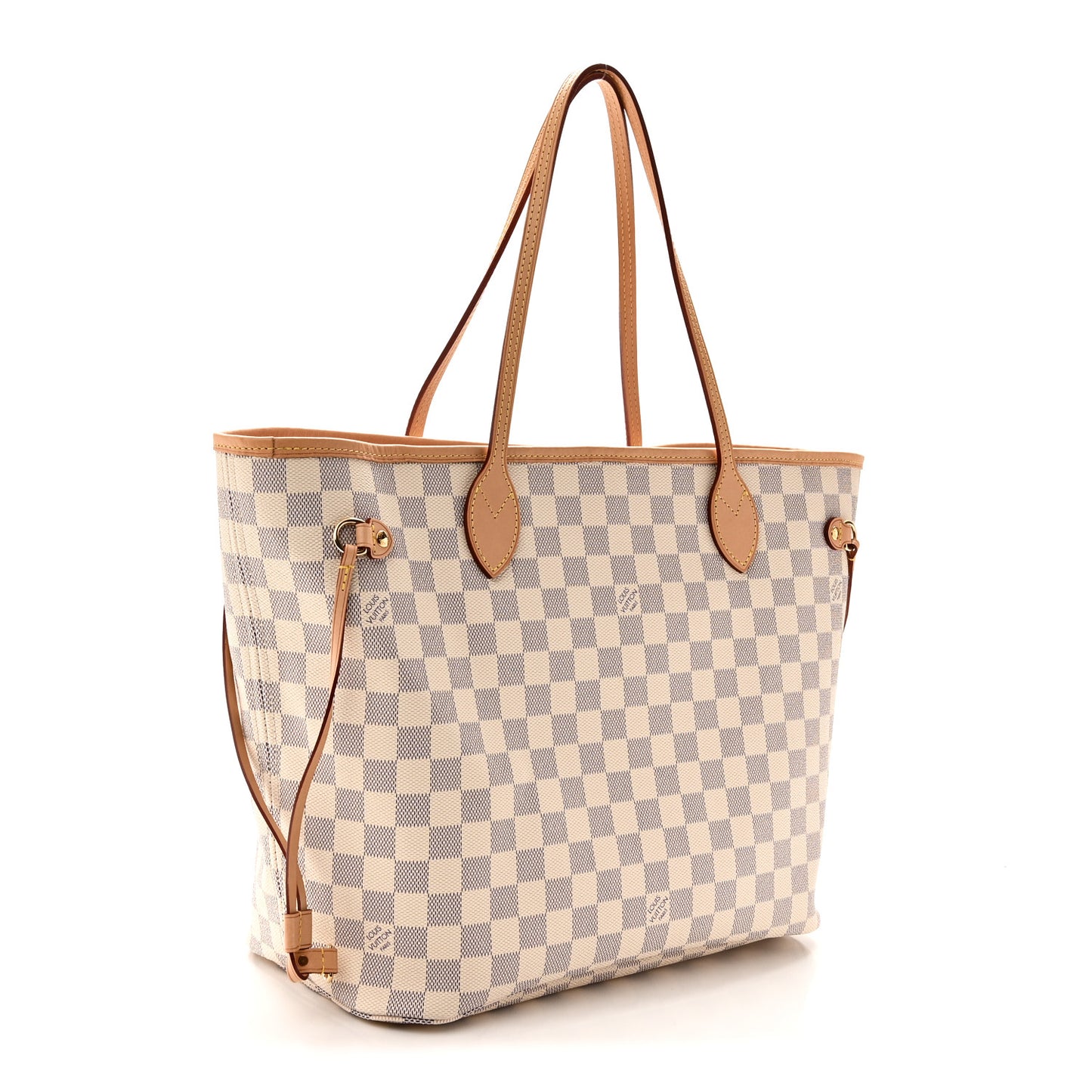 Damier Azur Neo Neverfull MM Rose Ballerine