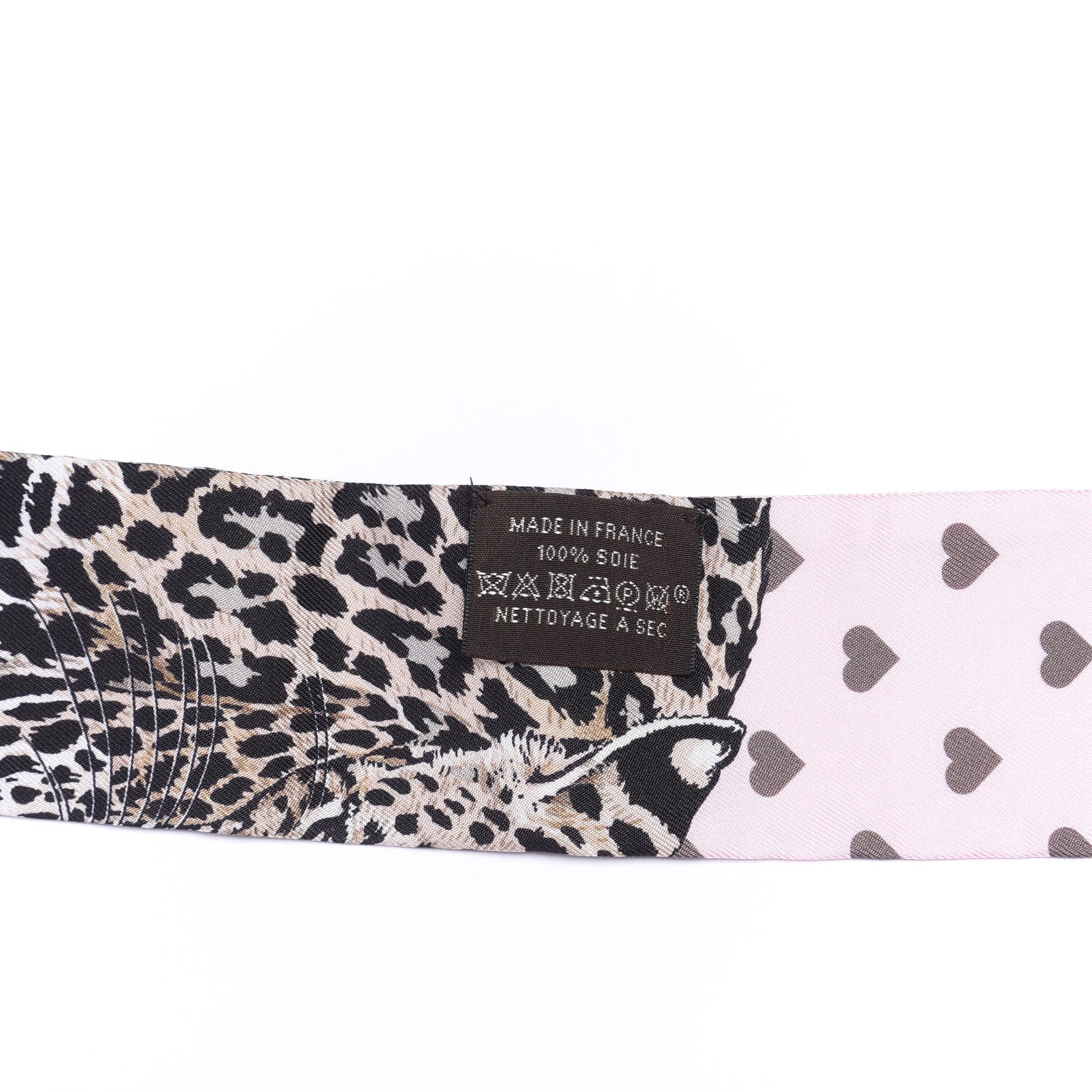 Hermes Silk Jungle Love Love Twilly Rose Pale Etoupe 4 of 4