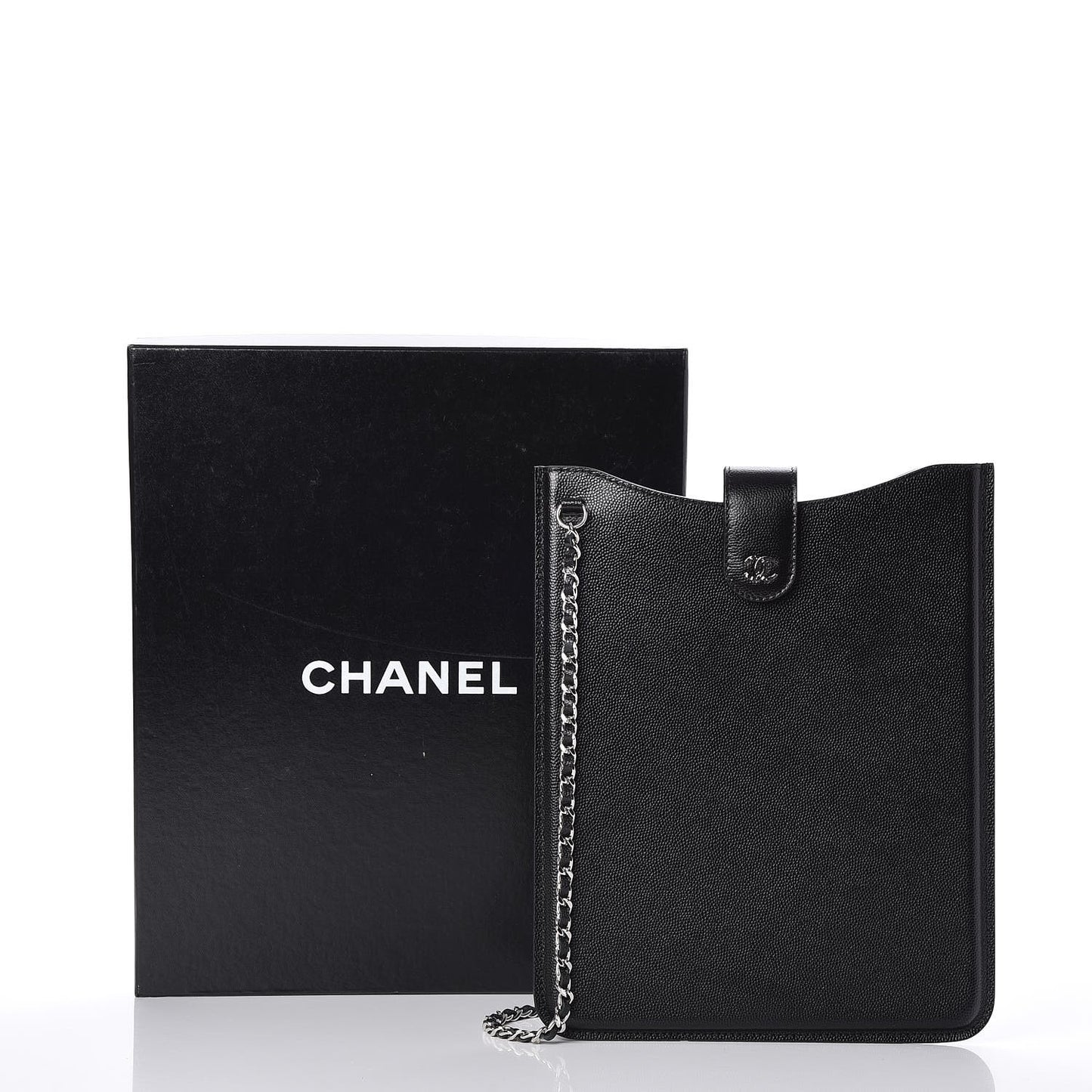 Caviar iPad Case Crossbody Black