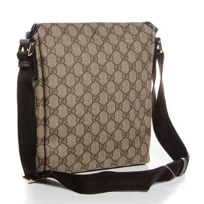 Gucci GG Plus Monogram Small Flap Messenger Bag Beige Dark Brown 3 of 7