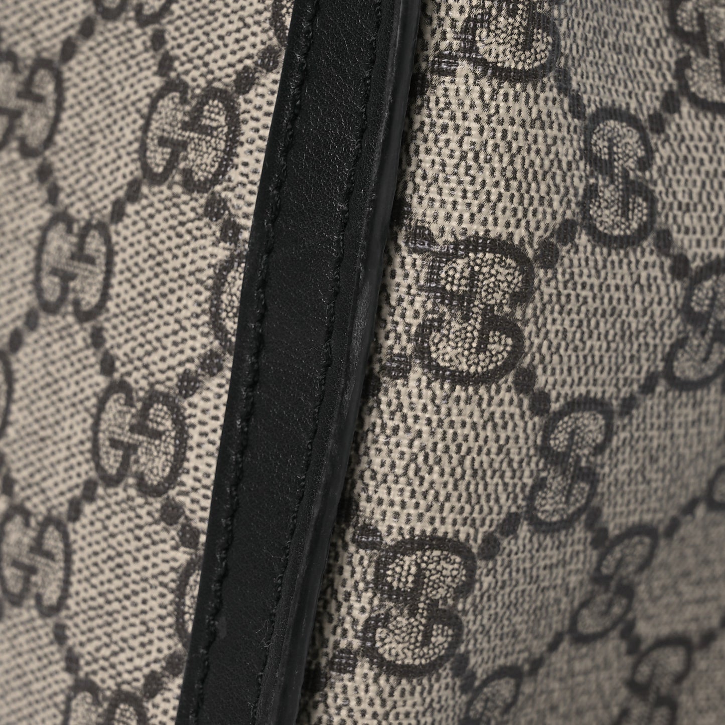 GG Supreme Monogram Medium Padlock Tote Black