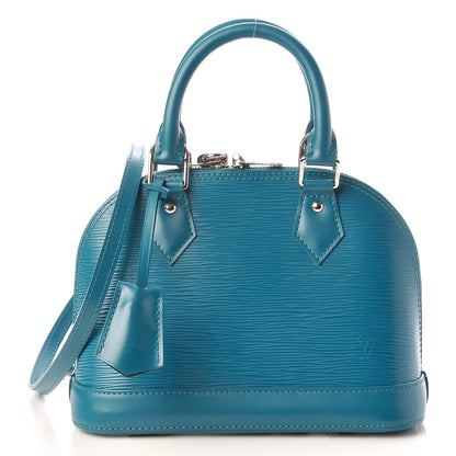 Louis Vuitton Epi Alma BB Cyan 1 of 7