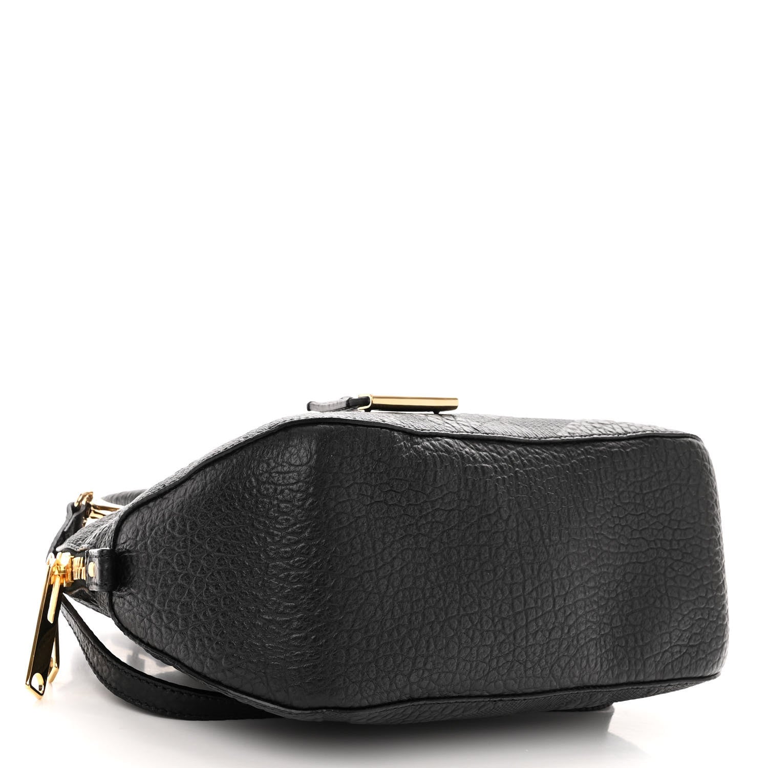 Burberry Heritage Grain Check Embossed Small Orchard Bowling Bag Black 4 of 9