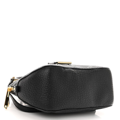 Burberry Heritage Grain Check Embossed Small Orchard Bowling Bag Black 4 of 9