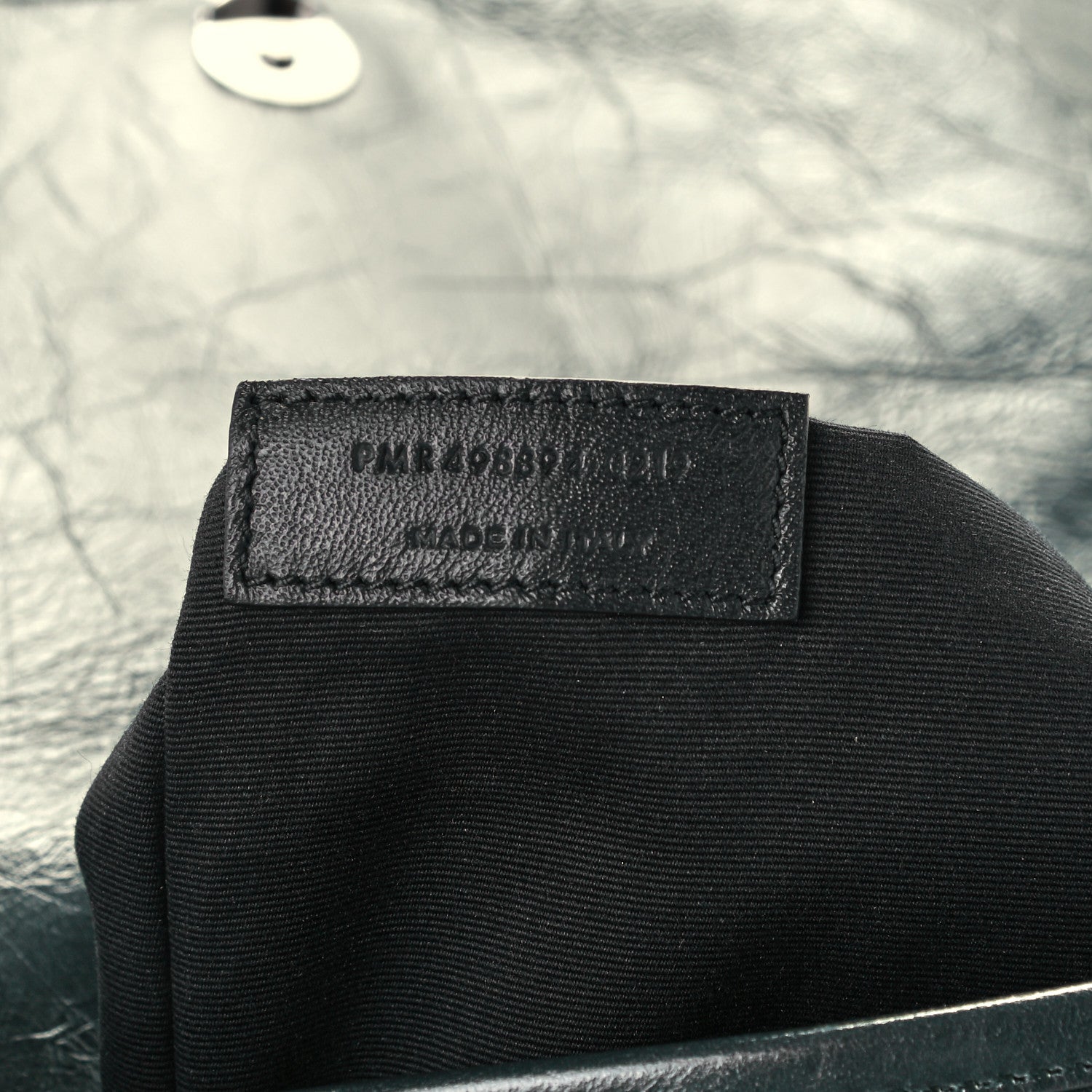 Saint Laurent Crinkled Calfskin Matelasse Monogram Medium Niki Chain Satchel Dark Green 7 of 10