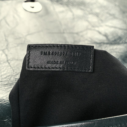 Saint Laurent Crinkled Calfskin Matelasse Monogram Medium Niki Chain Satchel Dark Green 7 of 10